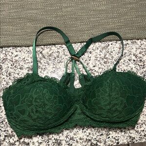 Aerie Green Lace Bra